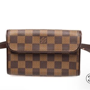 Louis Vuitton Brown Checkered Belt Bag